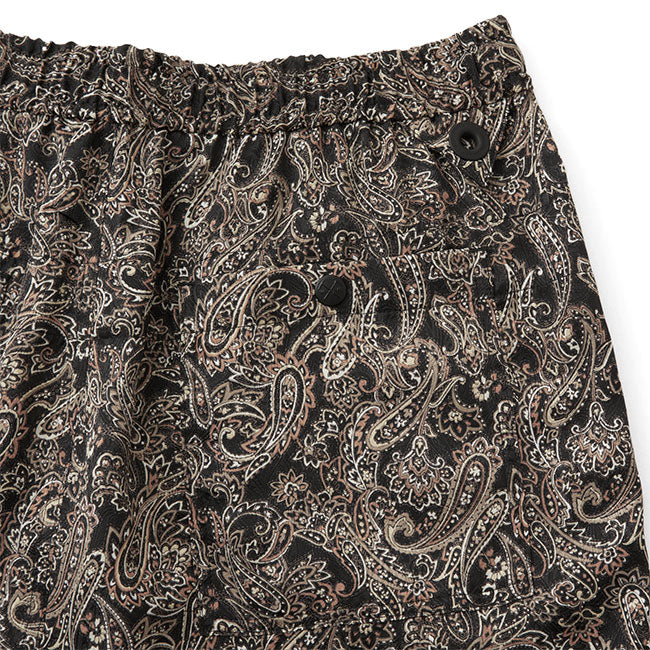 White Mountaineering PAISLEY SATIN TAPERED EASY PANTS WM2471416