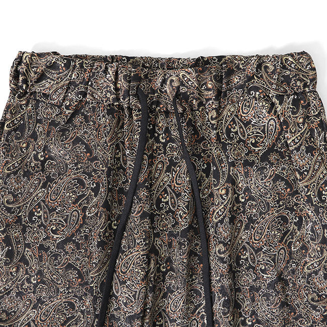 White Mountaineering PAISLEY SATIN SAROUEL PANTS WM2471407