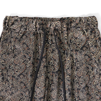 White Mountaineering PAISLEY SATIN SAROUEL PANTS WM2471407