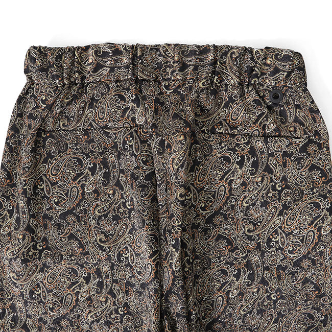 White Mountaineering PAISLEY SATIN SAROUEL PANTS WM2471407