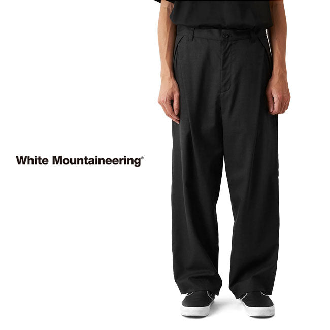 White Mountaineering TROPICAL WOOL 2 TUCK PANTS WM2471401