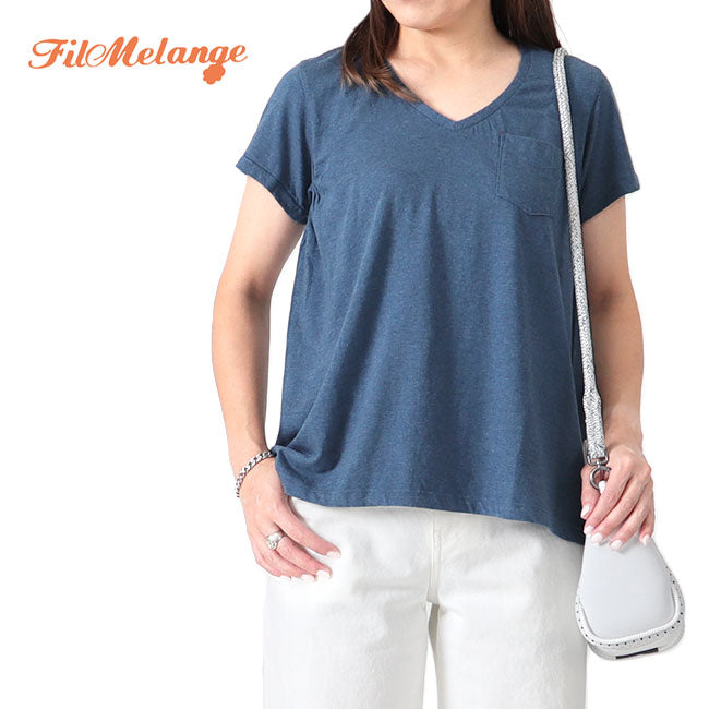 Filmelange フィルメランジェ LAURA ローラ ポケット付きTシャツ 半袖Tシャツ