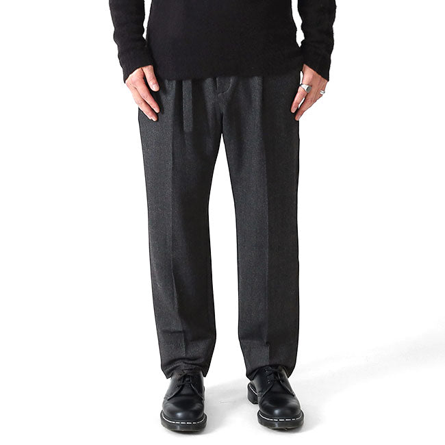 White Mountaineering TWEED WIDE TAPERED BELTED PANTS WM2273409