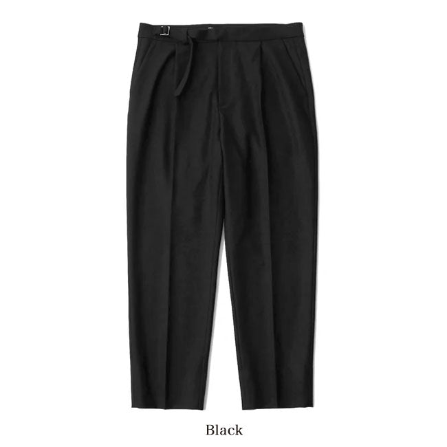 White Mountaineering TWEED WIDE TAPERED BELTED PANTS WM2273409