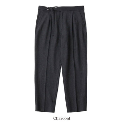 White Mountaineering TWEED WIDE TAPERED BELTED PANTS WM2273409