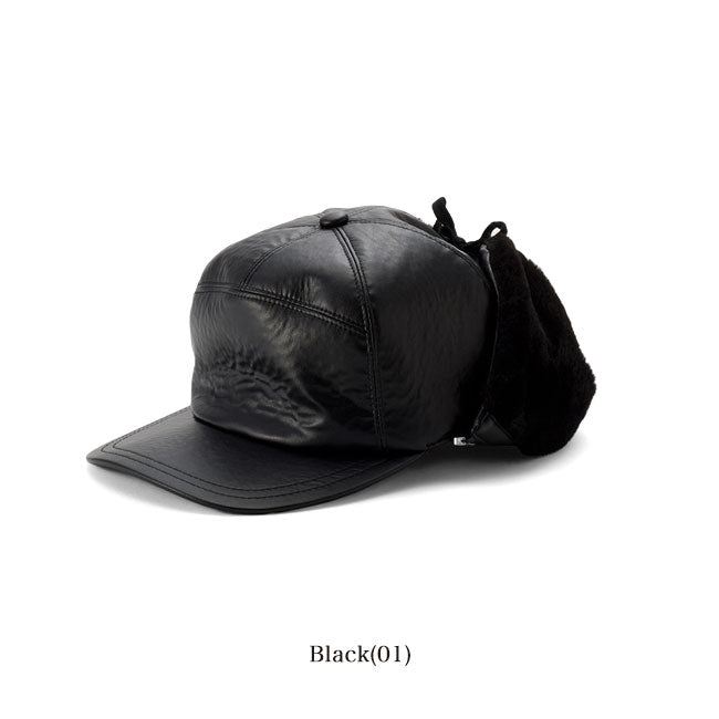 KIJIMA TAKAYUKI FAKE LEATHER CAP W-192980
