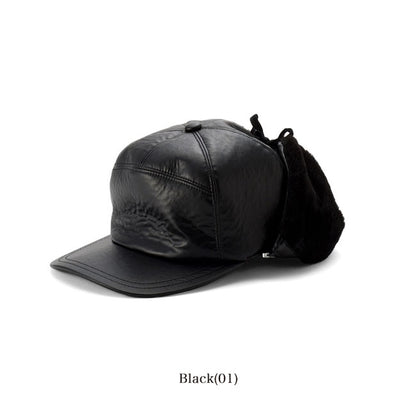 KIJIMA TAKAYUKI FAKE LEATHER CAP W-192980