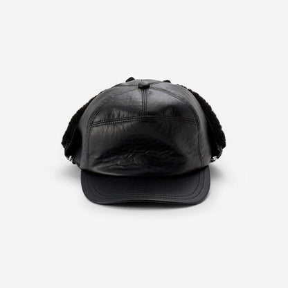 KIJIMA TAKAYUKI FAKE LEATHER CAP W-192980