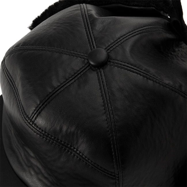 KIJIMA TAKAYUKI FAKE LEATHER CAP W-192980