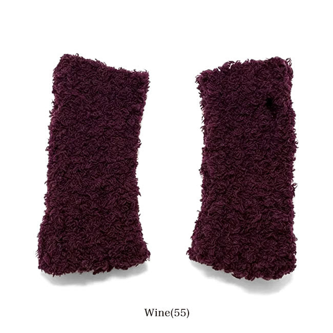KIJIMA TAKAYUKI FUR KNIT FINGERLESS GLOVES WKNY252020 **