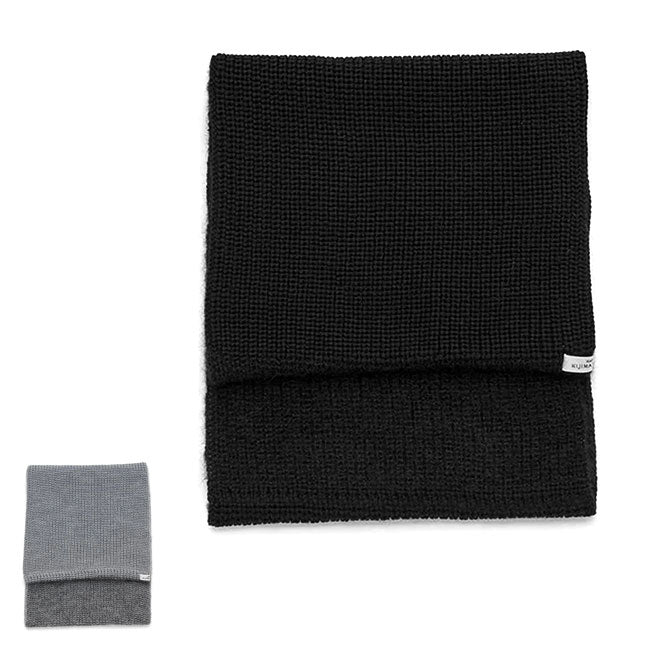 KIJIMA TAKAYUKI MERINO WOOL & KID MOHAIR COMBI SNOOD MKNY252009 **