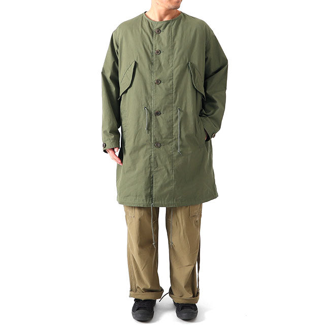 Nigel Cabourn ナイジェルケーボン 60s US ガスプロテクト ミリタリーコート 8044nigelcabourn010 ノーカラーコート メンズ