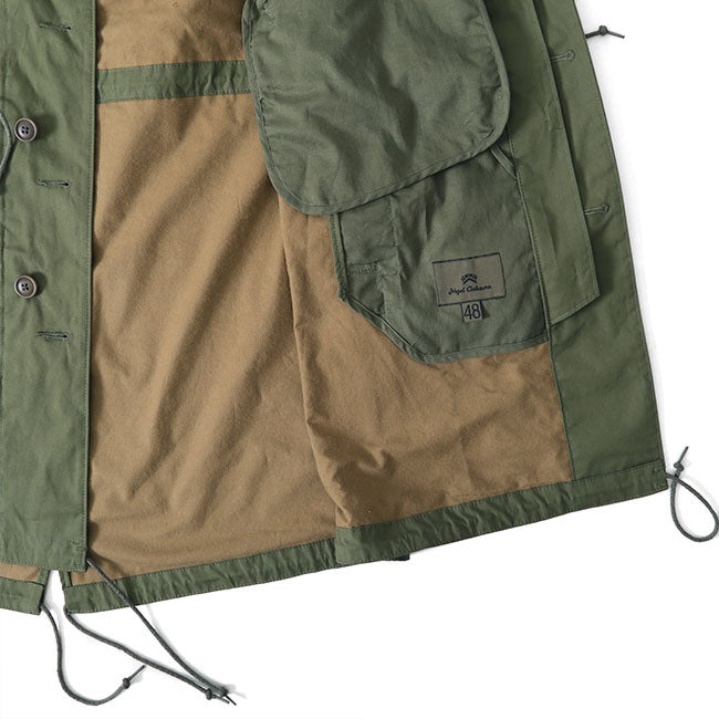Nigel Cabourn ナイジェルケーボン 60s US ガスプロテクト ミリタリーコート 8044nigelcabourn010 ノーカラーコート メンズ