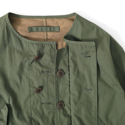 Nigel Cabourn ナイジェルケーボン 60s US ガスプロテクト ミリタリーコート 8044nigelcabourn010 ノーカラーコート メンズ