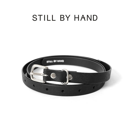 STILL BY HAND スティルバイハンド プエブロレザー ナローベルト GD03231 黒 メンズ レディース ギフト プレゼント