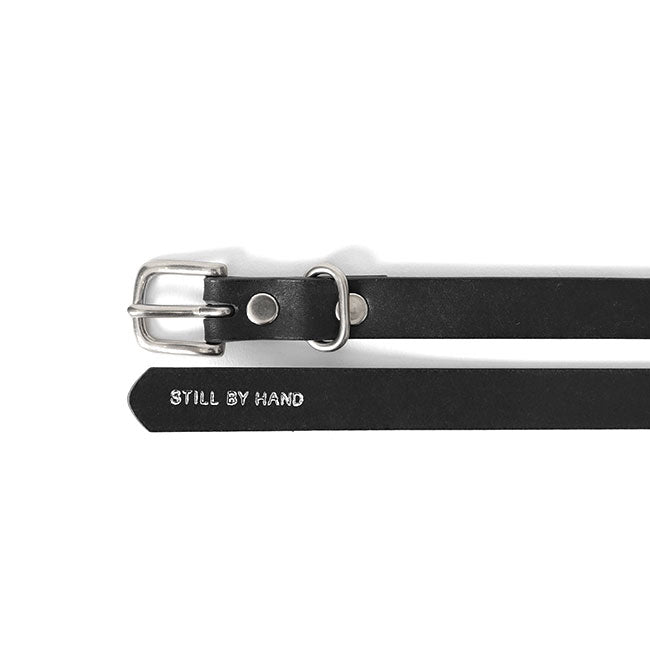 STILL BY HAND スティルバイハンド プエブロレザー ナローベルト GD03231 黒 メンズ レディース ギフト プレゼント