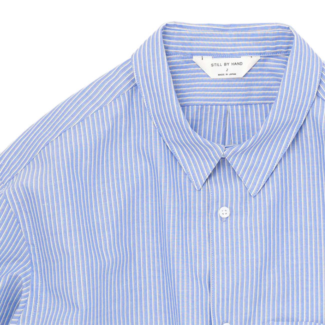 STILL BY HAND スティルバイハンド ストライプ レギュラーカラーシャツ SH00221 長袖シャツ メンズ