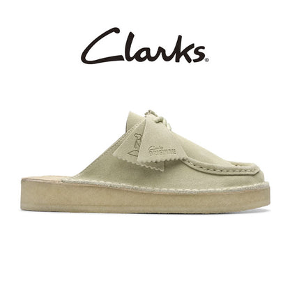 Clarks クラークス デザートノマド ミュール 26176555 ベージュ レースアップ ワラビー サンダル レディース