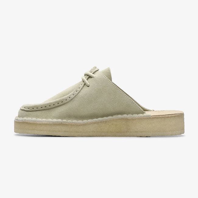 Clarks クラークス デザートノマド ミュール 26176555 ベージュ レースアップ ワラビー サンダル レディース