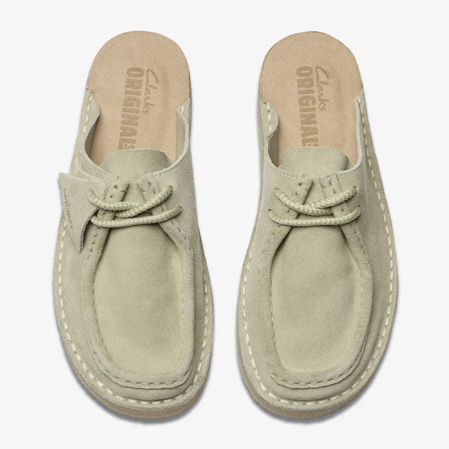 Clarks クラークス デザートノマド ミュール 26176555 ベージュ レースアップ ワラビー サンダル レディース