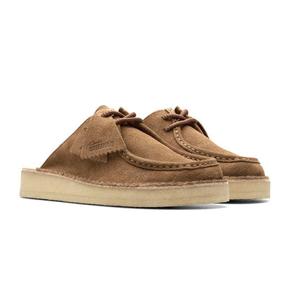 Clarks クラークス デザートノマド ミュール 26176556 茶色 レースアップ ワラビー サンダル レディース
