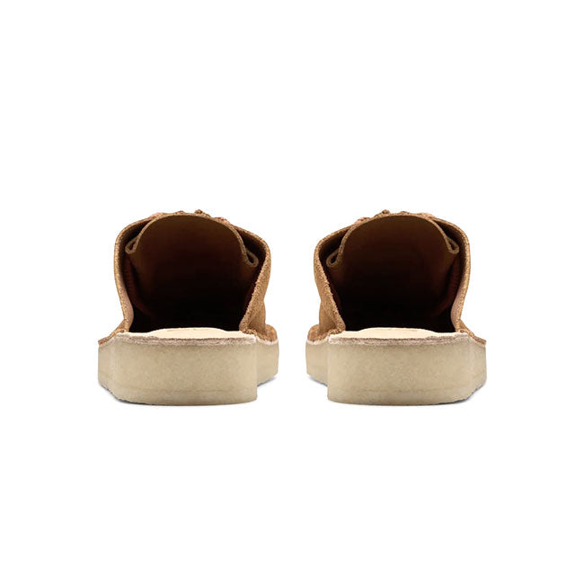 Clarks クラークス デザートノマド ミュール 26176556 茶色 レースアップ ワラビー サンダル レディース