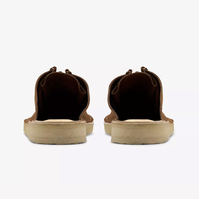 Clarks クラークス デザートノマド ミュール 26175863 茶色 レースアップ ワラビー サンダル メンズ