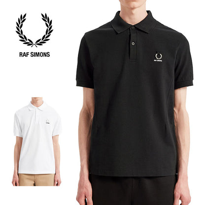 Fred Perry by RAF SIMONS フレッドペリー ラフシモンズ ローレルロゴ 鹿の子 ポロシャツ SM7044 ピケ (メンズ)