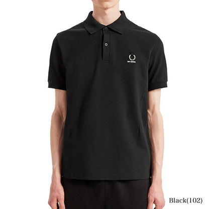 Fred Perry by RAF SIMONS フレッドペリー ラフシモンズ ローレルロゴ 鹿の子 ポロシャツ SM7044 ピケ (メンズ)