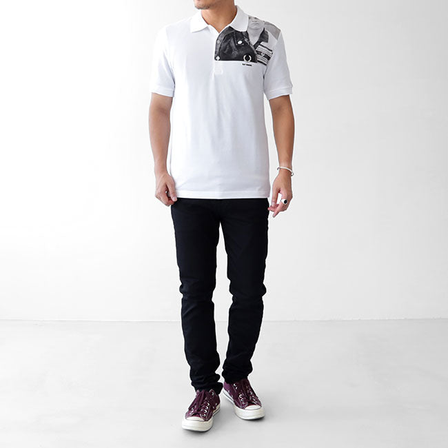 Fred Perry by RAF SIMONS フレッドペリー ラフシモンズ フォトプリント 鹿の子 ポロシャツ SM7048 ピケ (メンズ レディース)