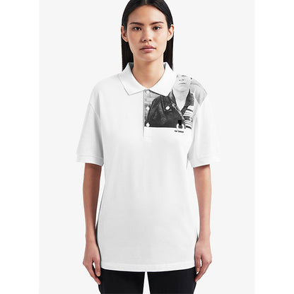 Fred Perry by RAF SIMONS フレッドペリー ラフシモンズ フォトプリント 鹿の子 ポロシャツ SM7048 ピケ (メンズ レディース)