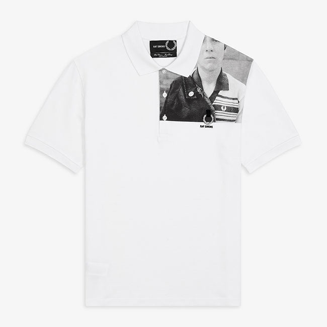 Fred Perry by RAF SIMONS フレッドペリー ラフシモンズ フォトプリント 鹿の子 ポロシャツ SM7048 ピケ (メンズ レディース)