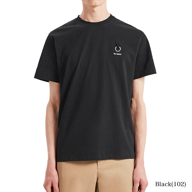 Fred Perry by RAF SIMONS フレッドペリー ラフシモンズ ロゴTシャツ SM7059 (メンズ レディース)