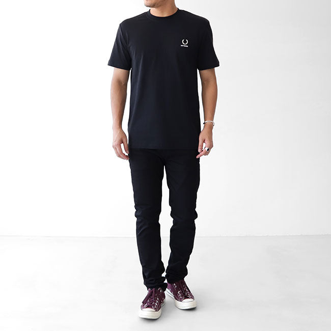Fred Perry by RAF SIMONS フレッドペリー ラフシモンズ ロゴTシャツ SM7059 (メンズ レディース)
