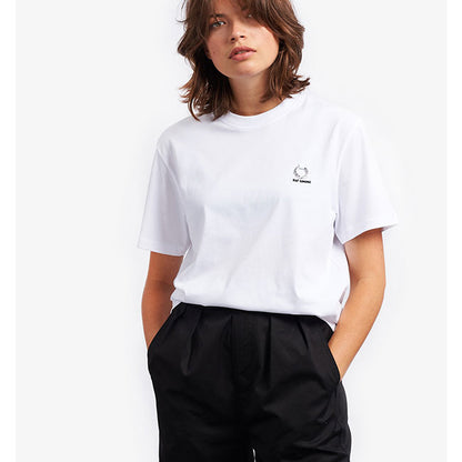 Fred Perry by RAF SIMONS フレッドペリー ラフシモンズ ロゴTシャツ SM7059 (メンズ レディース)