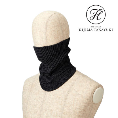 KIJIMA TAKAYUKI WOOL KNIT NECK MAEMER KN-212907
