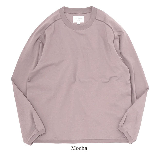 STILL BY HAND スティルバイハンド サドルスリーブ スウェットライク ロンT CS05223 カットソー 長袖Tシャツ メンズ