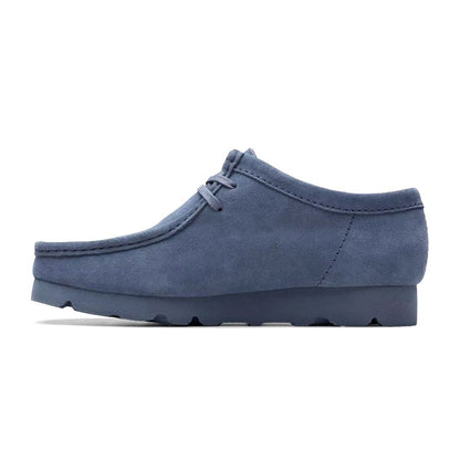 CLARKS クラークス Wallabee GTX ワラビー ゴアテックス スエードレザー モカシンシューズ 26176570 ブルーグレー スニーカー メンズ