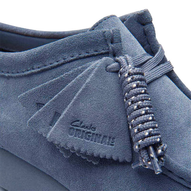 CLARKS クラークス Wallabee GTX ワラビー ゴアテックス スエードレザー モカシンシューズ 26176570 ブルーグレー スニーカー メンズ
