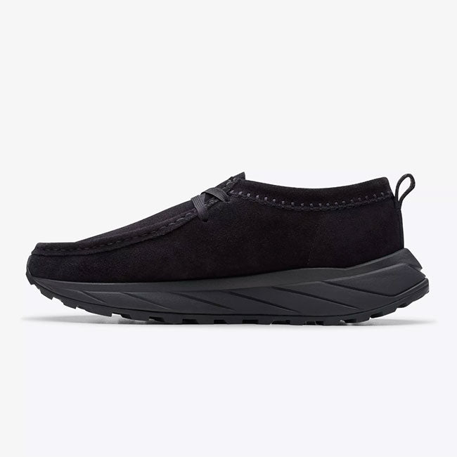 CLARKS クラークス Wallabee Eden Lo ワラビーエデンロー スエードレザー モカシンシューズ 26175680 黒 メンズ