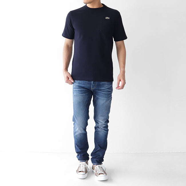 LACOSTE ラコステ オニ鹿の子 胸ポケットTシャツ TH219EL 半袖Tシャツ (メンズ)