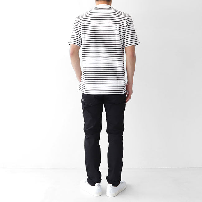 LACOSTE ラコステ ボーダー 鹿の子Tシャツ TH221EL 半袖Tシャツ (メンズ)