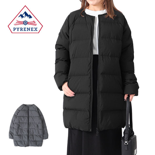 PYRENEX ピレネックス ARTNEY SOFT 3 アートニー ソフト 3 ノーカラー ダウンコート HWU001 レディース