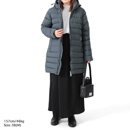 PYRENEX ピレネックス SPOUTNIC LONG SOFT 2 スプートニック ロング ソフト 2 フード付き ダウンコート HWU063 レディース
