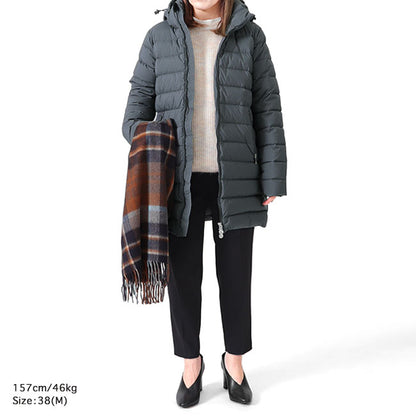 PYRENEX ピレネックス SPOUTNIC LONG SOFT 2 スプートニック ロング ソフト 2 フード付き ダウンコート HWU063 レディース