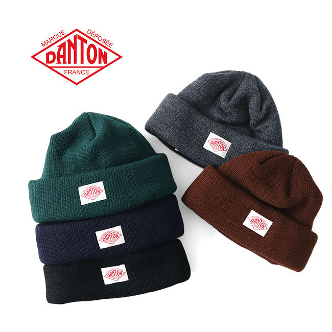 DANTON ダントン ウール リブニットキャップ JD-7165 BLL ニット帽 帽子 (メンズ レディース)