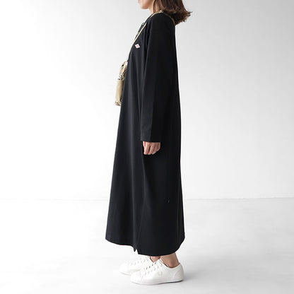 DANTON ダントン ヘンリーネック Tシャツワンピース JD-9185 (レディース)