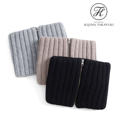 KIJIMA TAKAYUKI ALPACA WOOL KNIT NECK WARMER WKN-242016 **