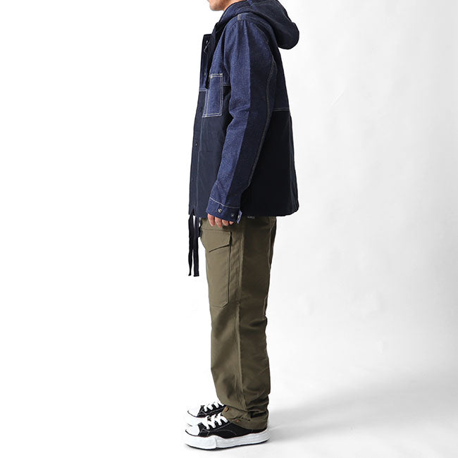Nigel Cabourn LYBRO ナイジェルケーボン ライブロ フーデッドコアジャケットスプリット ミリタリーデニムジャケット 80391330030 (メンズ)