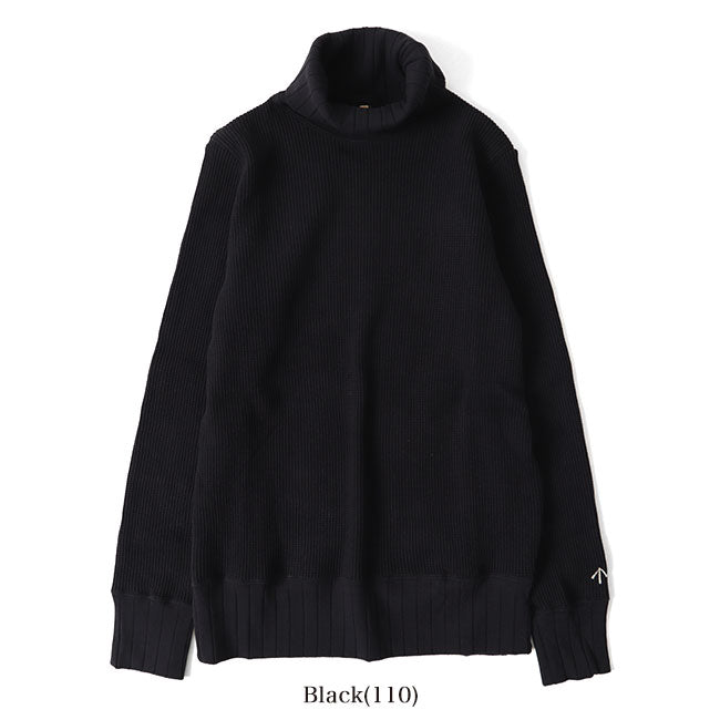 Nigel Cabourn ナイジェルケーボン タートルネック ビッグワッフル トレーナー 80390820025 ハイネック スウェット (レディース)
